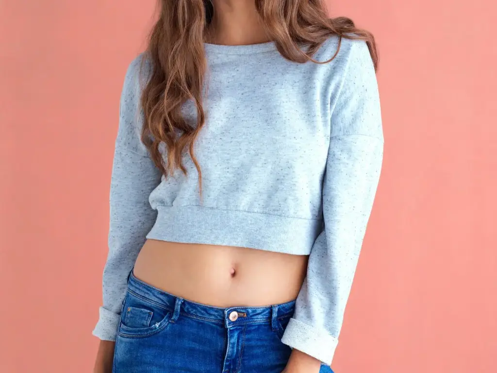 Cropped Sweatshirt Lounge Top