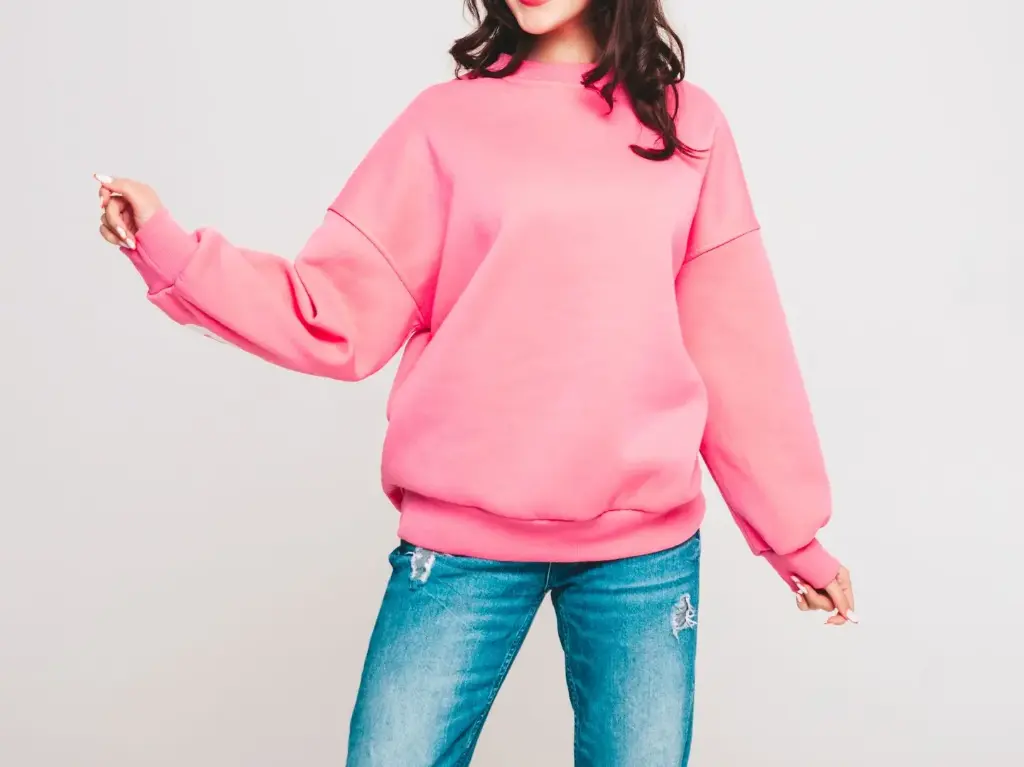 Drop Shoulder Fleece Sweatshirt