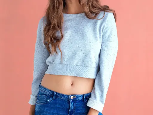 Cropped Sweatshirt Lounge Top